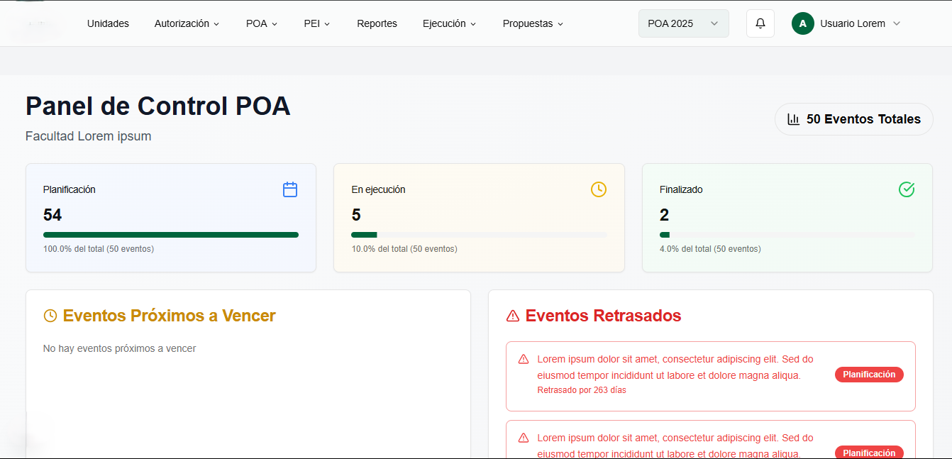 SISTEMA DE GESTIÓN POA